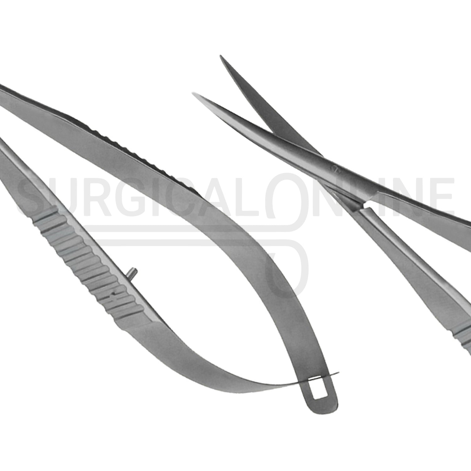 2 Pcs Westcott Tenotomy Scissors 4.5″ Straight & Curved Set