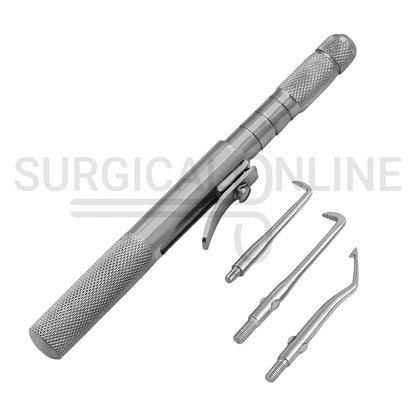 Semi-Automatic Crown Remover Gun 6″ With 3 Attachment Tips Set