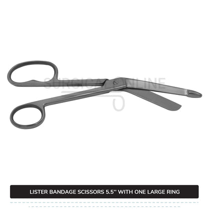 Lister Bandage Scissor 5.5" with One Large Ring