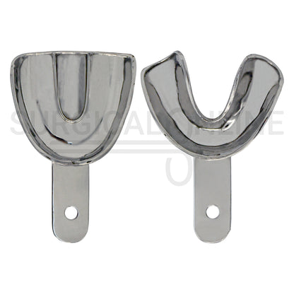 10 Edentulous Dental Impression Trays Solid