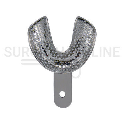 10 Edentulous Dental Impression Trays Perforated