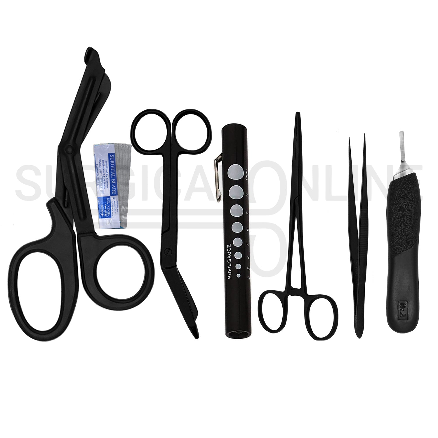 Set Di Cesoie Da Trauma Da 75 Con Impugnatura Nera E