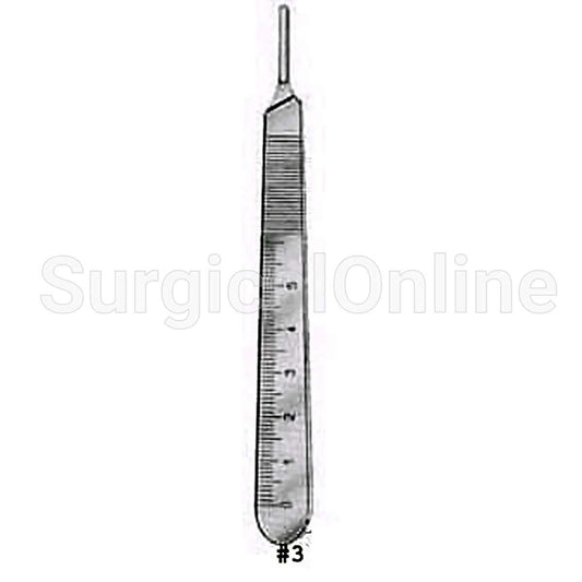 Knife (Scalpel) Handle # 3 With Scale, Fitting Surgical Blades No. 10 Thru 15