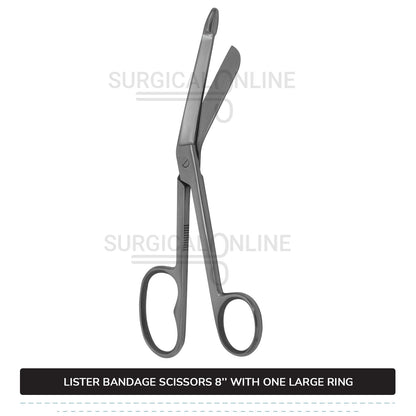 Lister Bandage Scissor 8" with One Large Ring