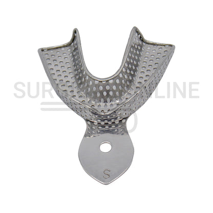 2 Dental Impression Trays Perforated S Upper & Lower