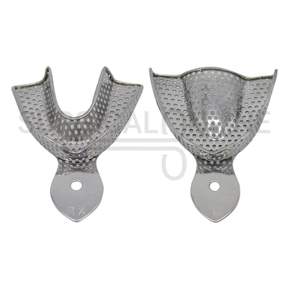 2 Dental Impression Trays Perforated XL Upper & Lower