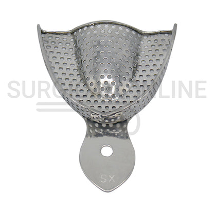 2 Dental Impression Trays Perforated XS Upper & Lower