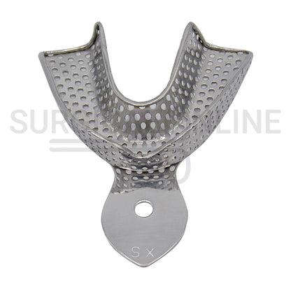 2 Dental Impression Trays Perforated XS Upper & Lower