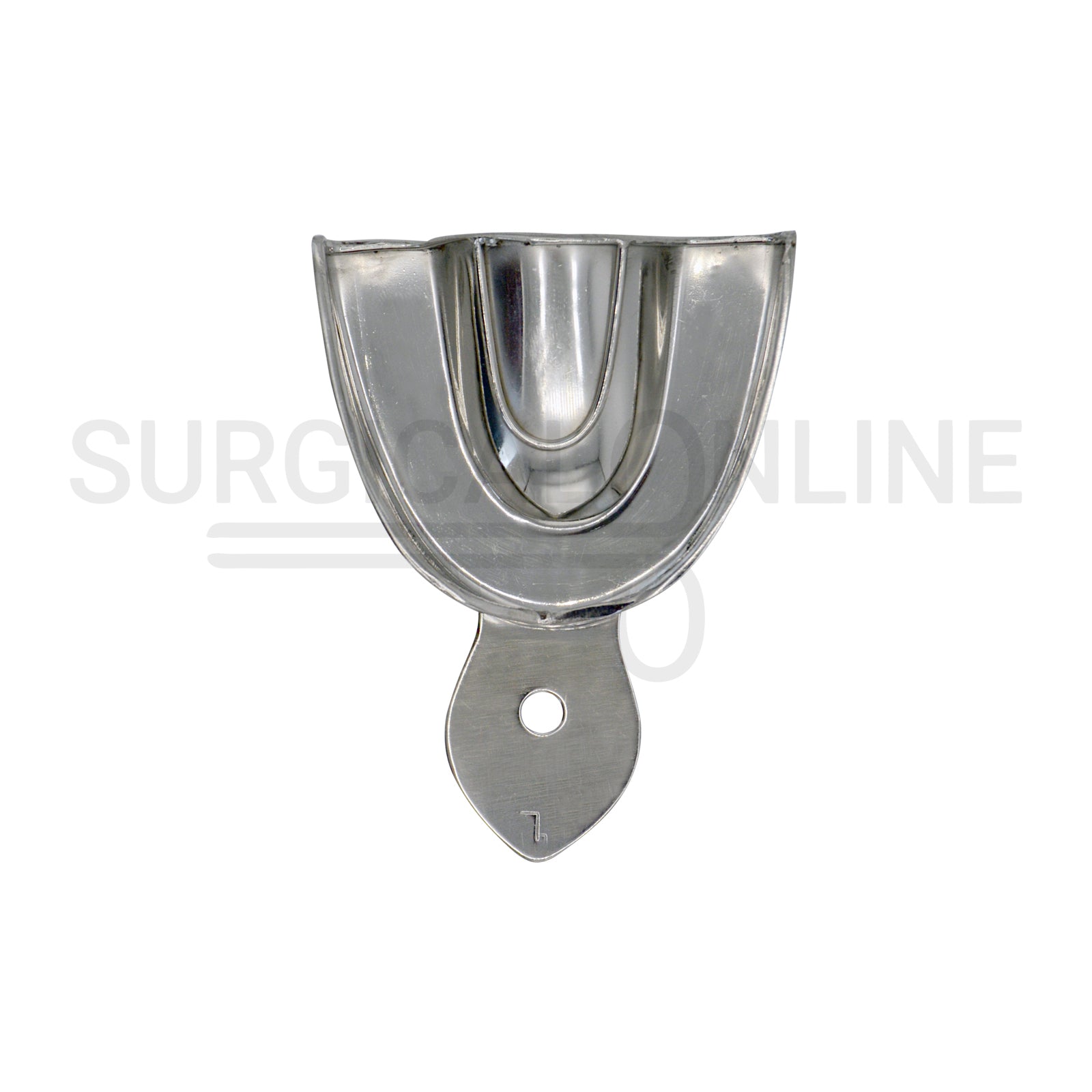 2 Dental Metal Impression Trays Large Upper Lower - Solid