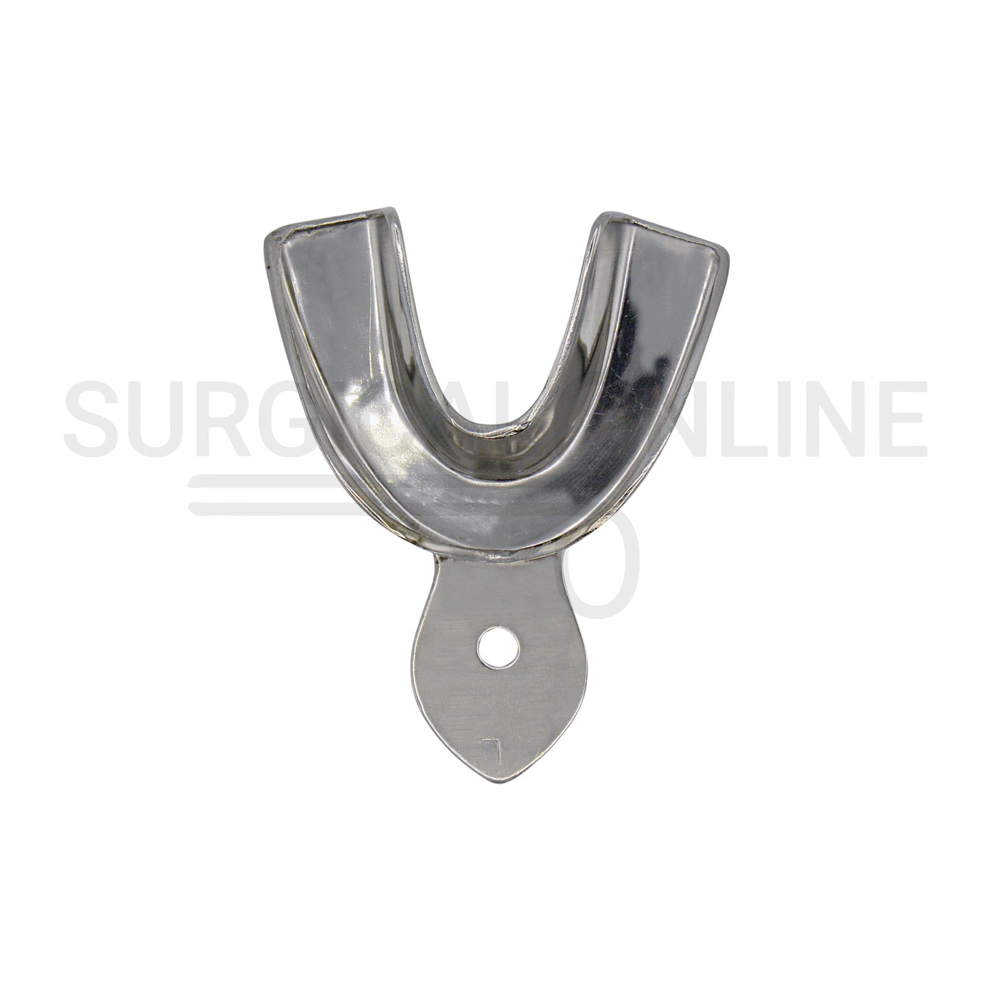 2 Dental Metal Impression Trays Large Upper Lower - Solid