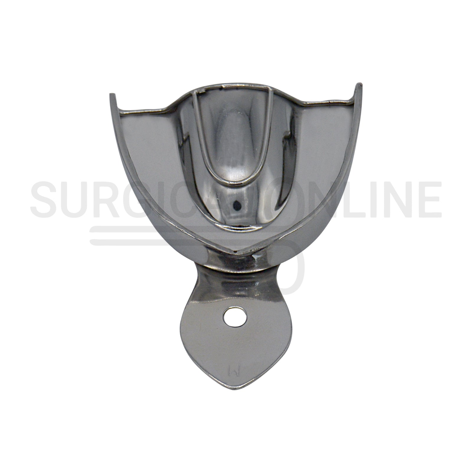 2 Dental Metal Impression Trays Medium Upper Lower - Solid 