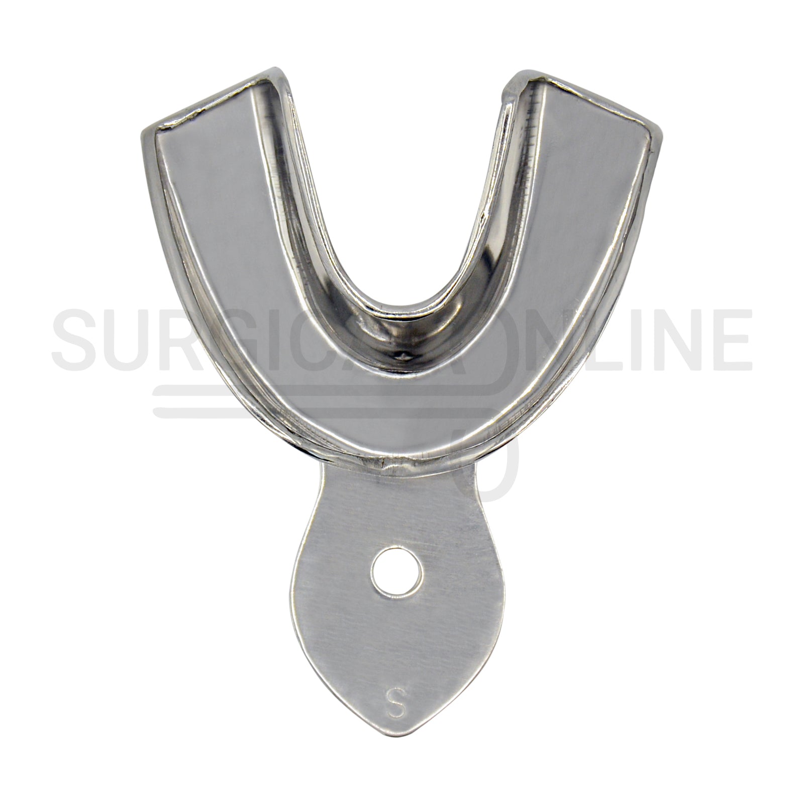 2 Dental Metal Impression Trays Small Upper Lower - Solid 