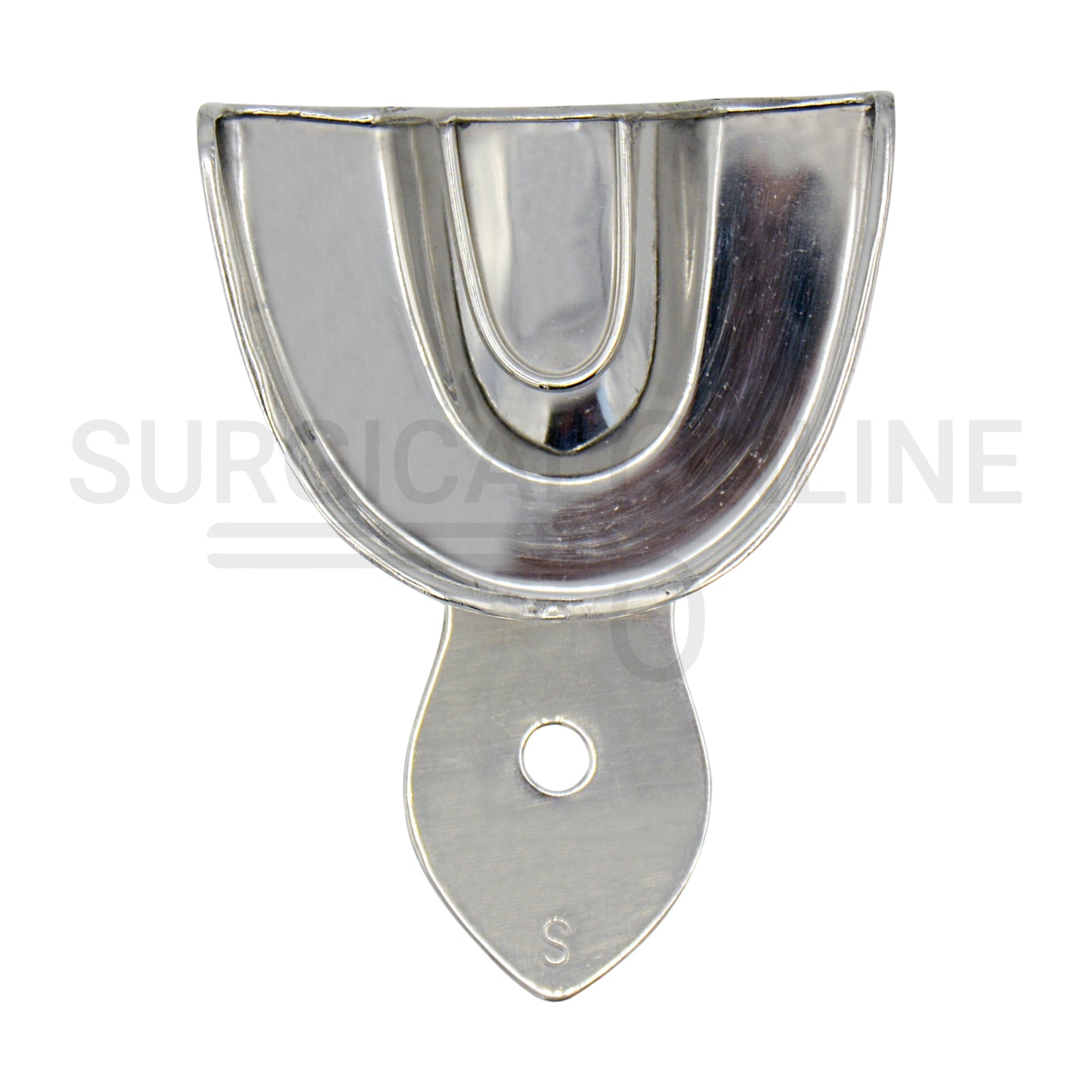 2 Dental Metal Impression Trays Small Upper Lower - Solid 