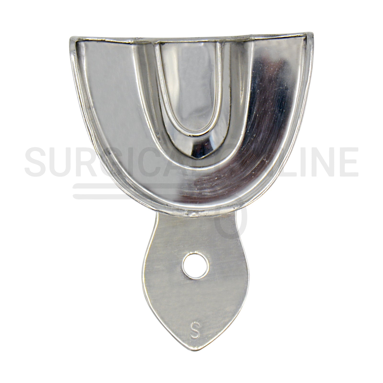 2 Dental Metal Impression Trays Small Upper Lower - Solid 