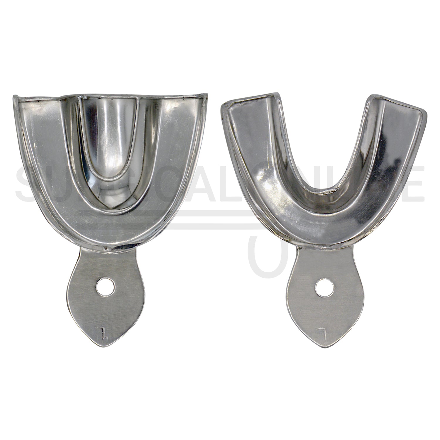 20 Metal Impression Trays Set Solid & Perforated
