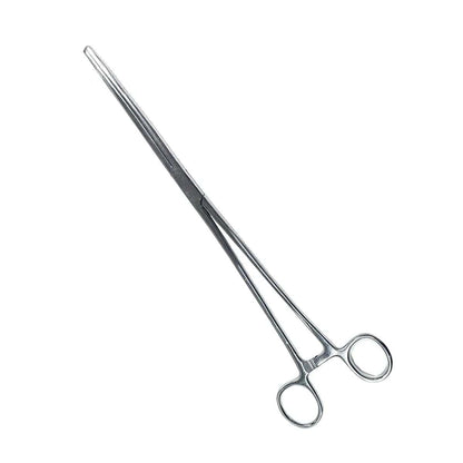 2 Piece Curved & Straight 8" Hemostat Set - Stainless Steel Locking Tweezer Clamps