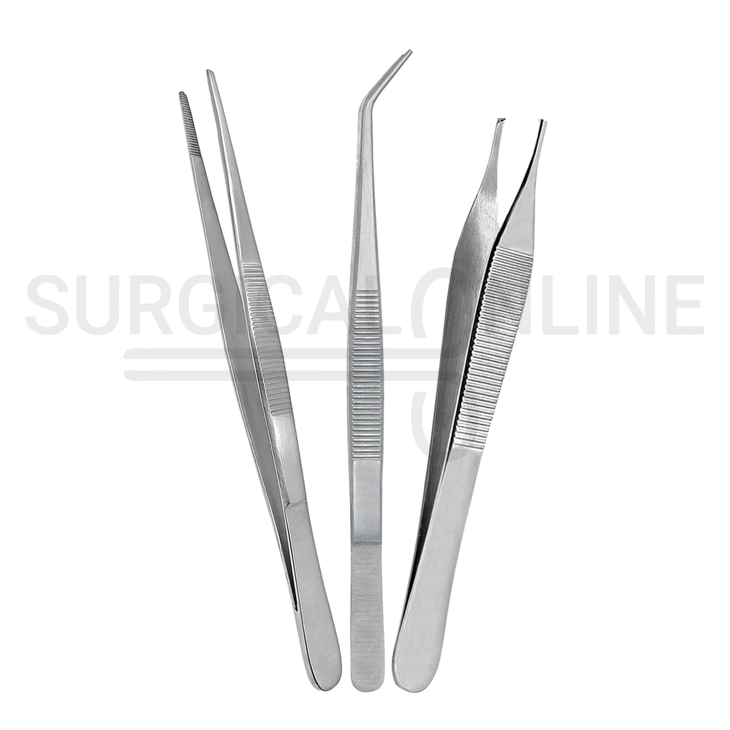 Set of 3 College Tweezer Thumb Dressing & Tissue Forceps