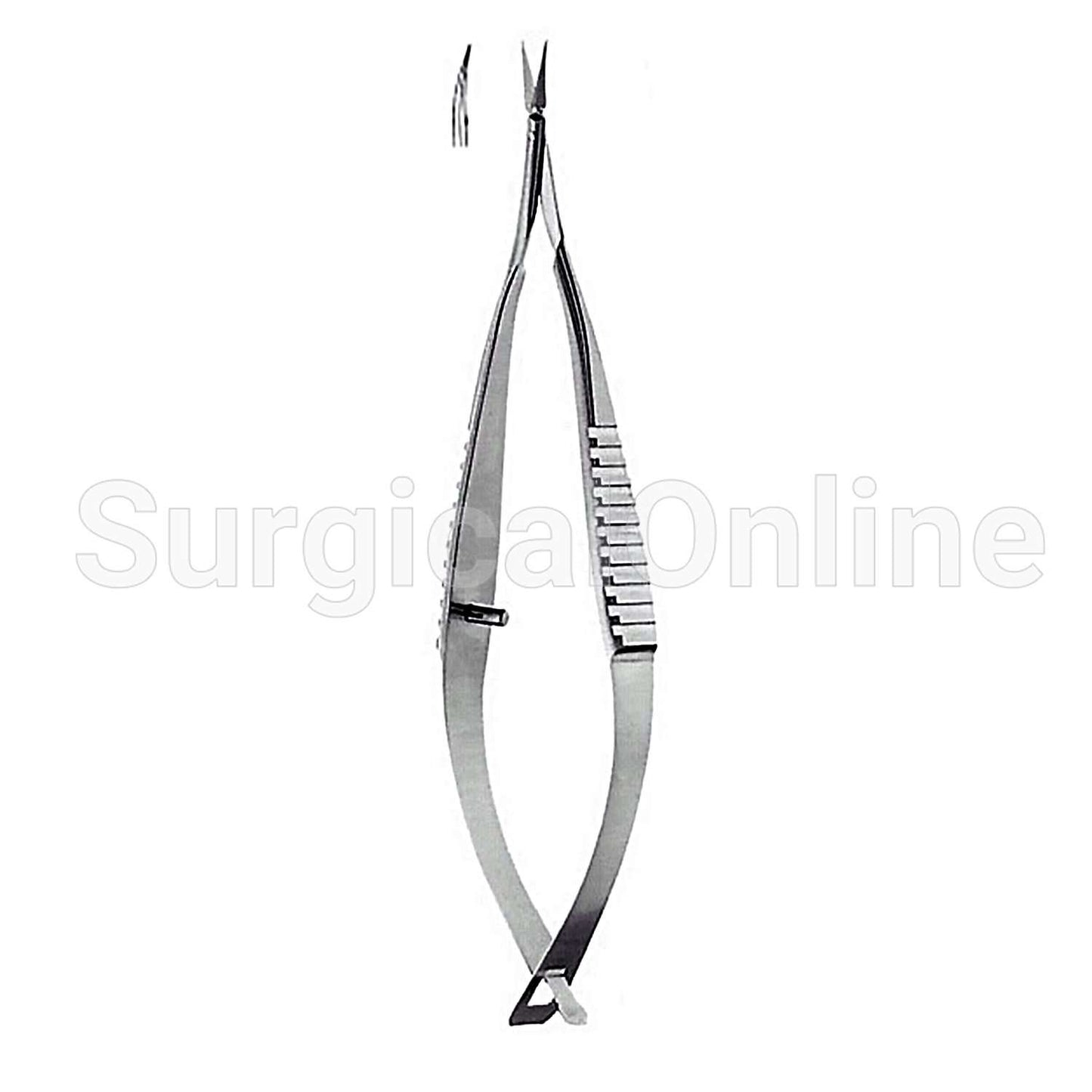 Vannas Spring Handle Scissors Curved 3.00"