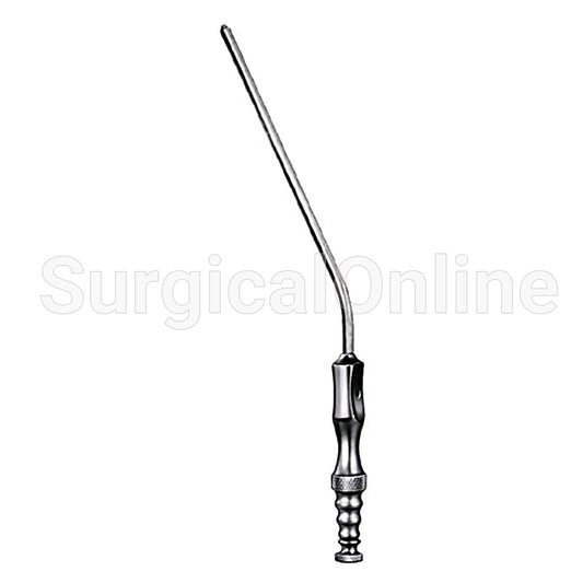 Frazier Ferguson Suction Tube, With Finger Cut-Off, Angled, 6 French (2mm)