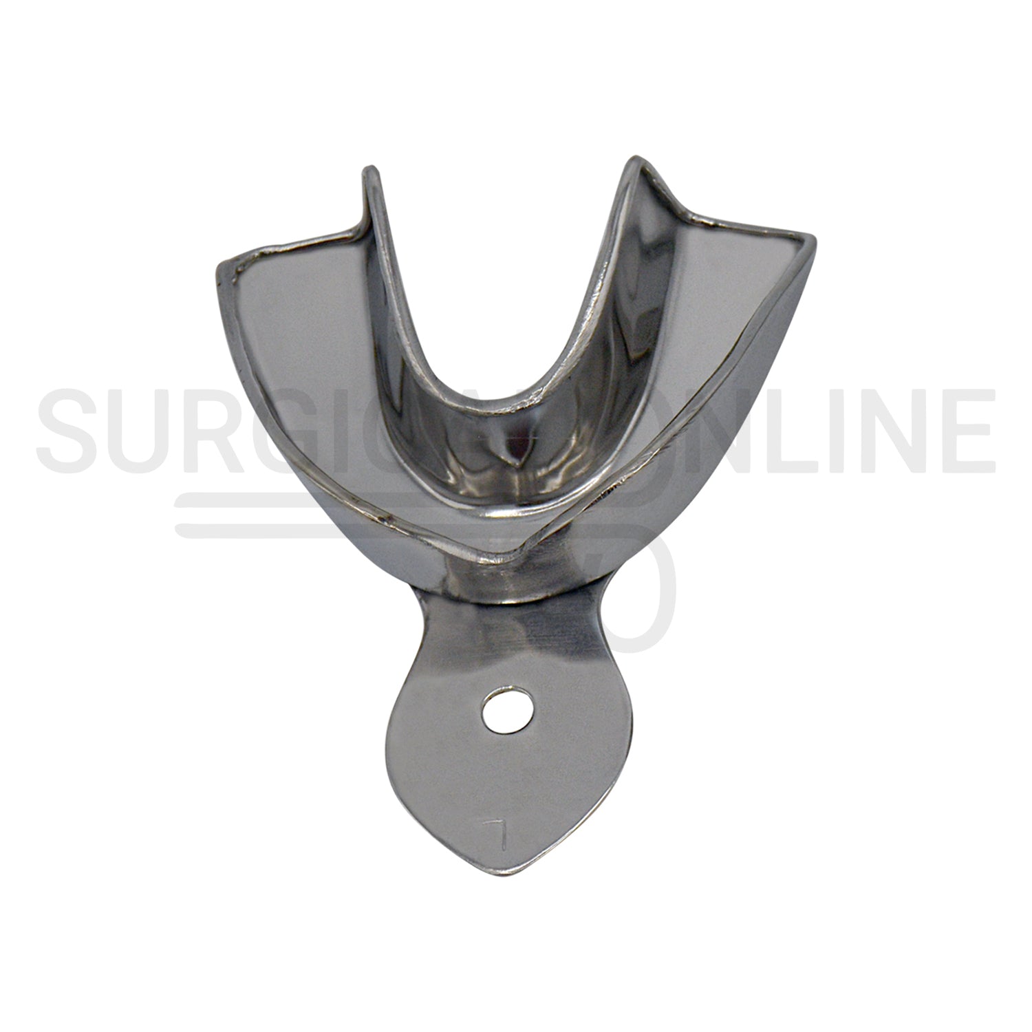 6 Pcs Metal Dental Impression Trays S, M, L Solid Set