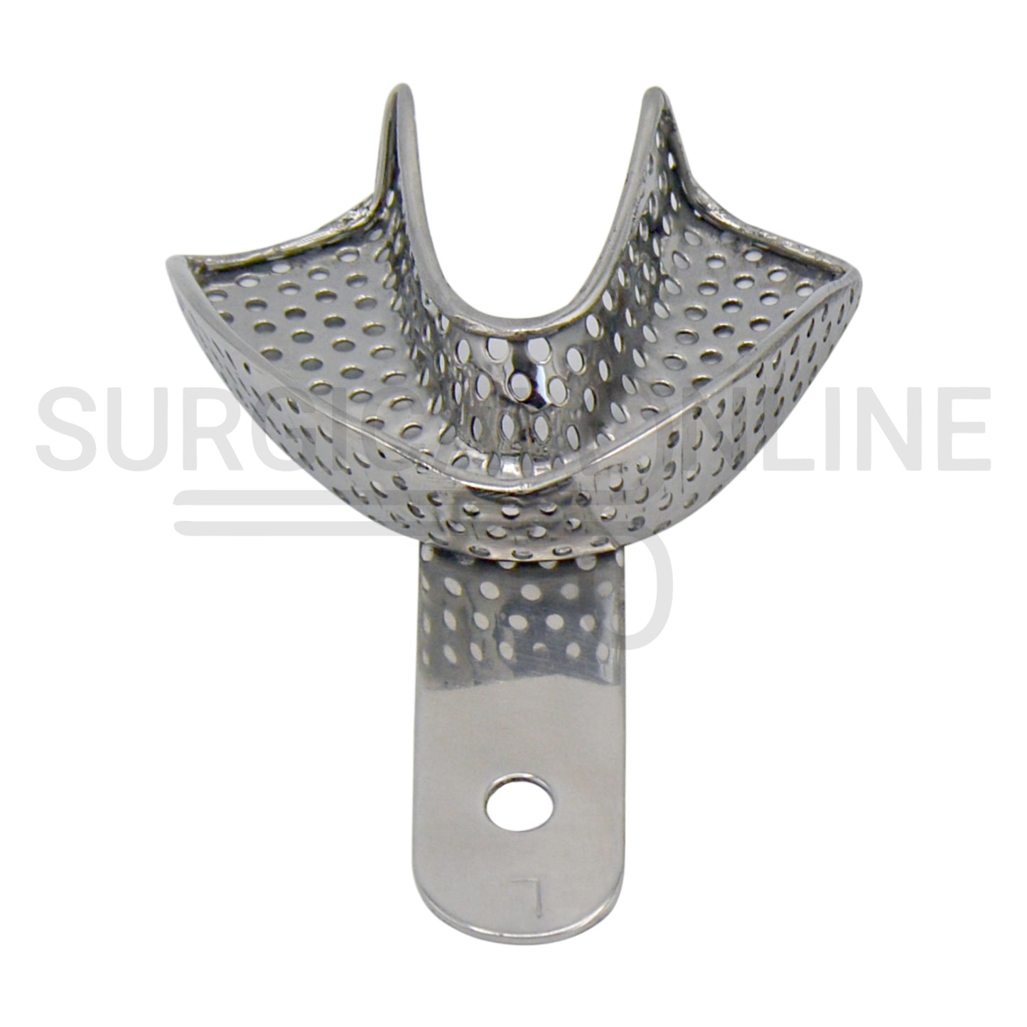 6 Pcs Pedo Metal Impression Trays Perforated Set S, M & L