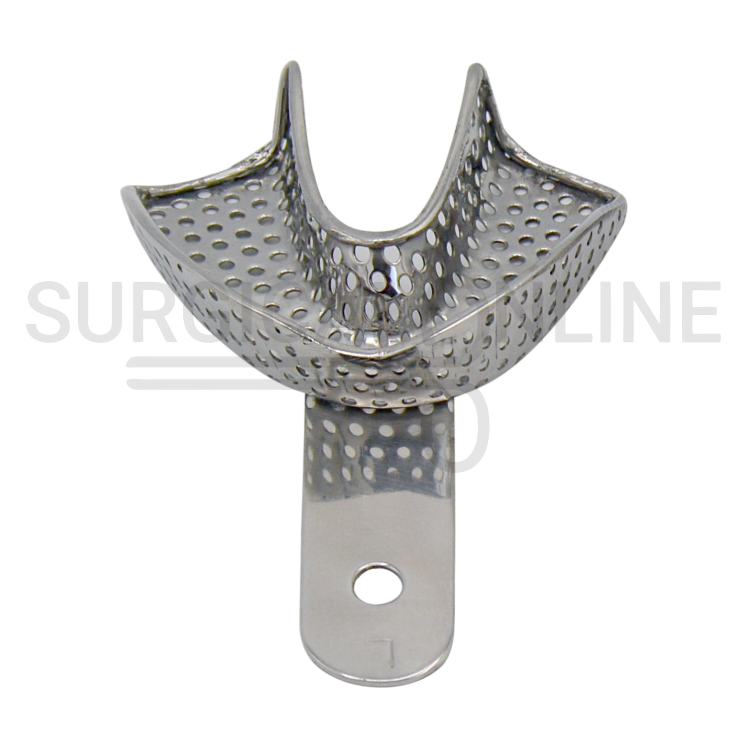 6 Pcs Pedo Metal Impression Trays Perforated Set S, M & L