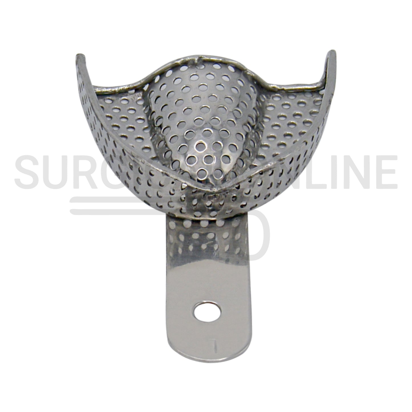 6 Pcs Pedo Metal Impression Trays Perforated Set S, M & L