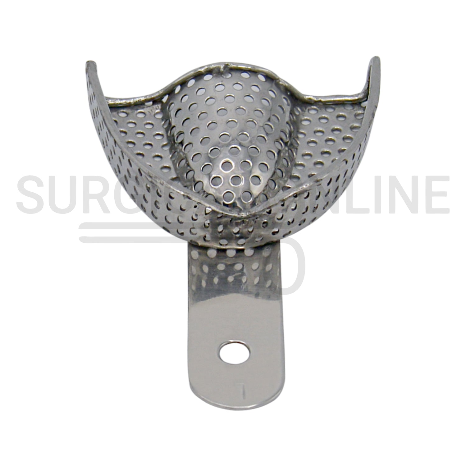 6 Pcs Pedo Metal Impression Trays Perforated Set S, M & L