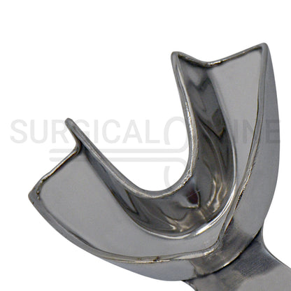 6 Pcs Pedo Metal Impression Trays Solid Set S, M & L