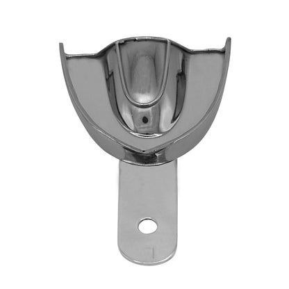 6 Pcs Pedo Metal Impression Trays Solid Set S, M & L