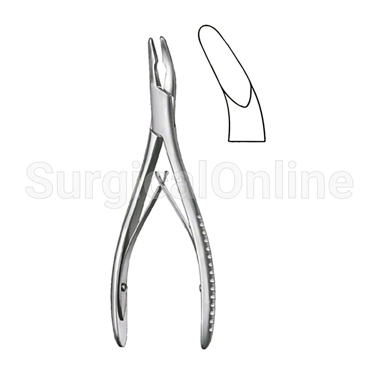 Hartmann Rongeur 4X16mm Bite Full Curved 5.75"