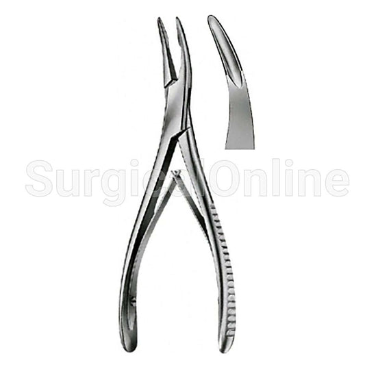 Beyer Rongeur 7.00", Slightly Curved Jaws 3.5mm Bite