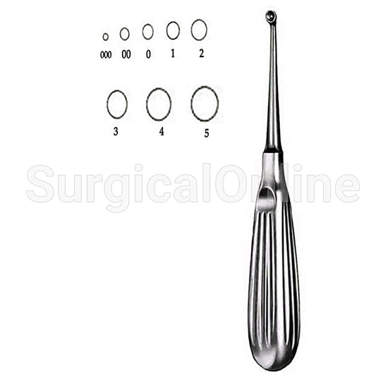 Bruns Curette 6.75" #000