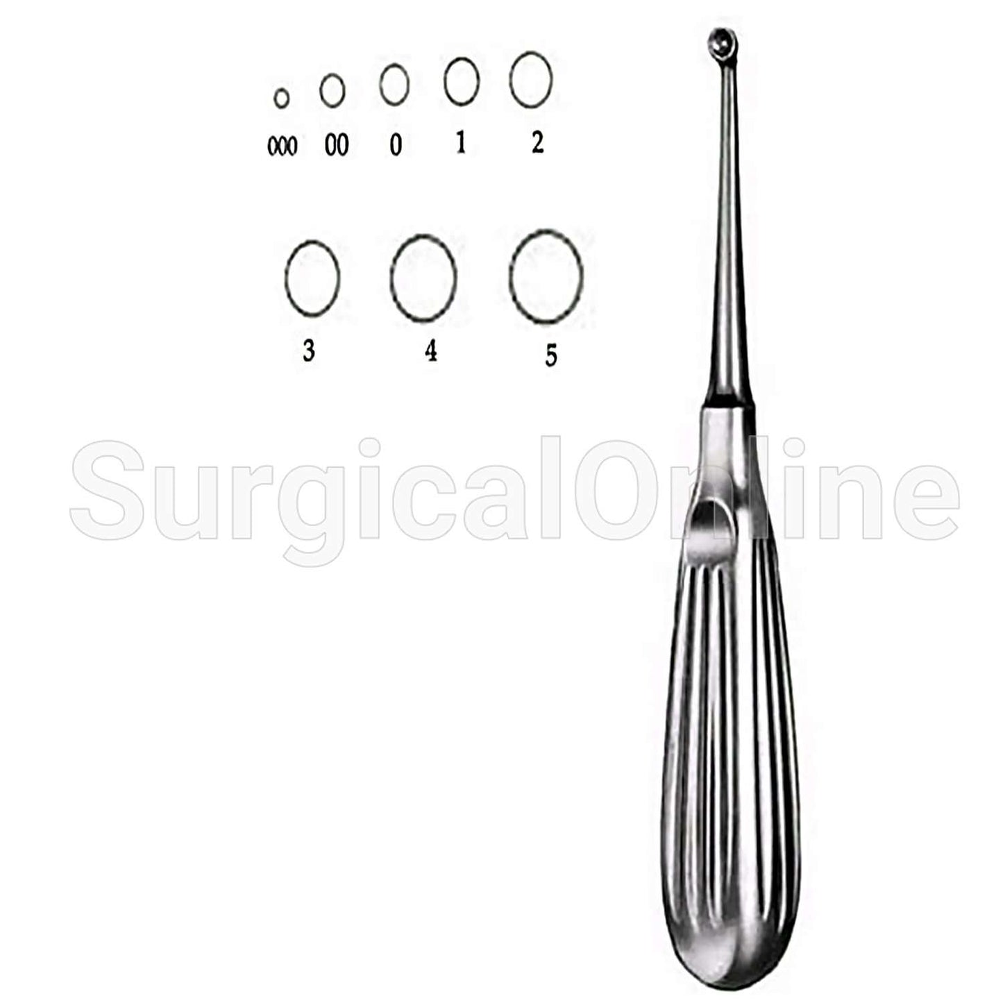 Bruns Curette 6.75" #0