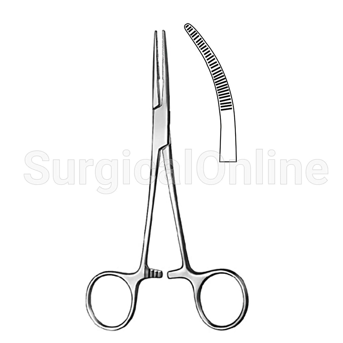 Kelly Rankin Forceps Curved 6.25"