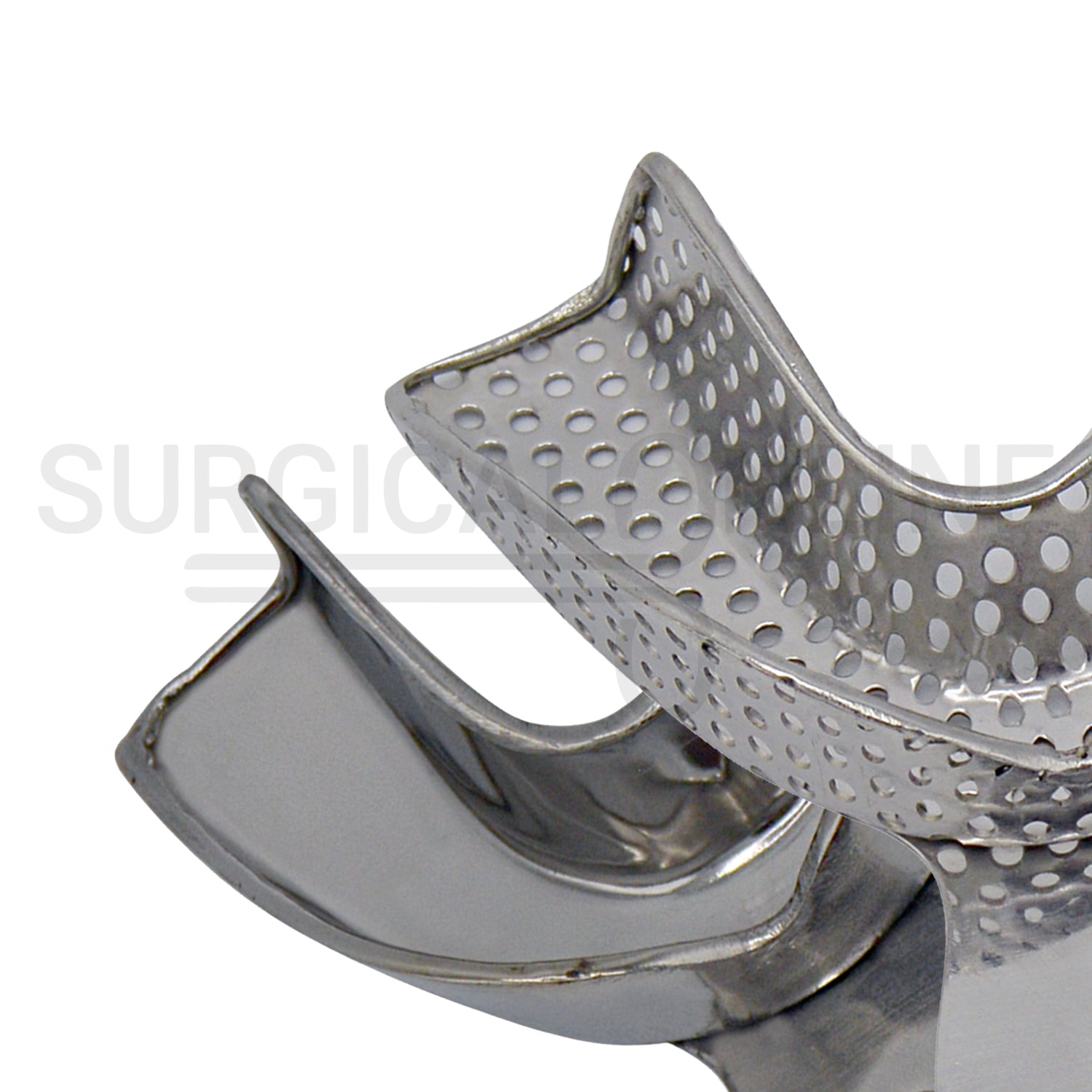 8 Metal Impression Trays Small & Medium Solid+Perforated