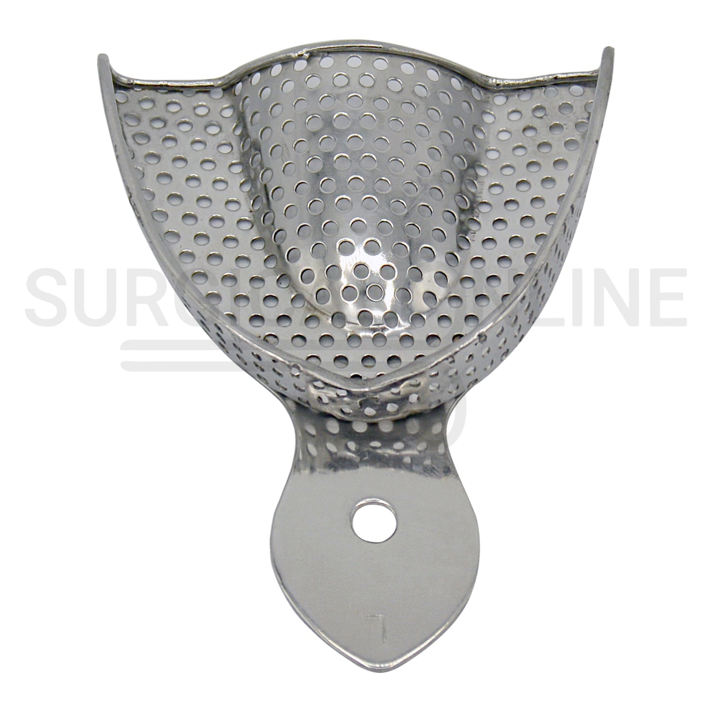 8 Pcs Metal Impression Trays XS, S, M, L Perforated Set 