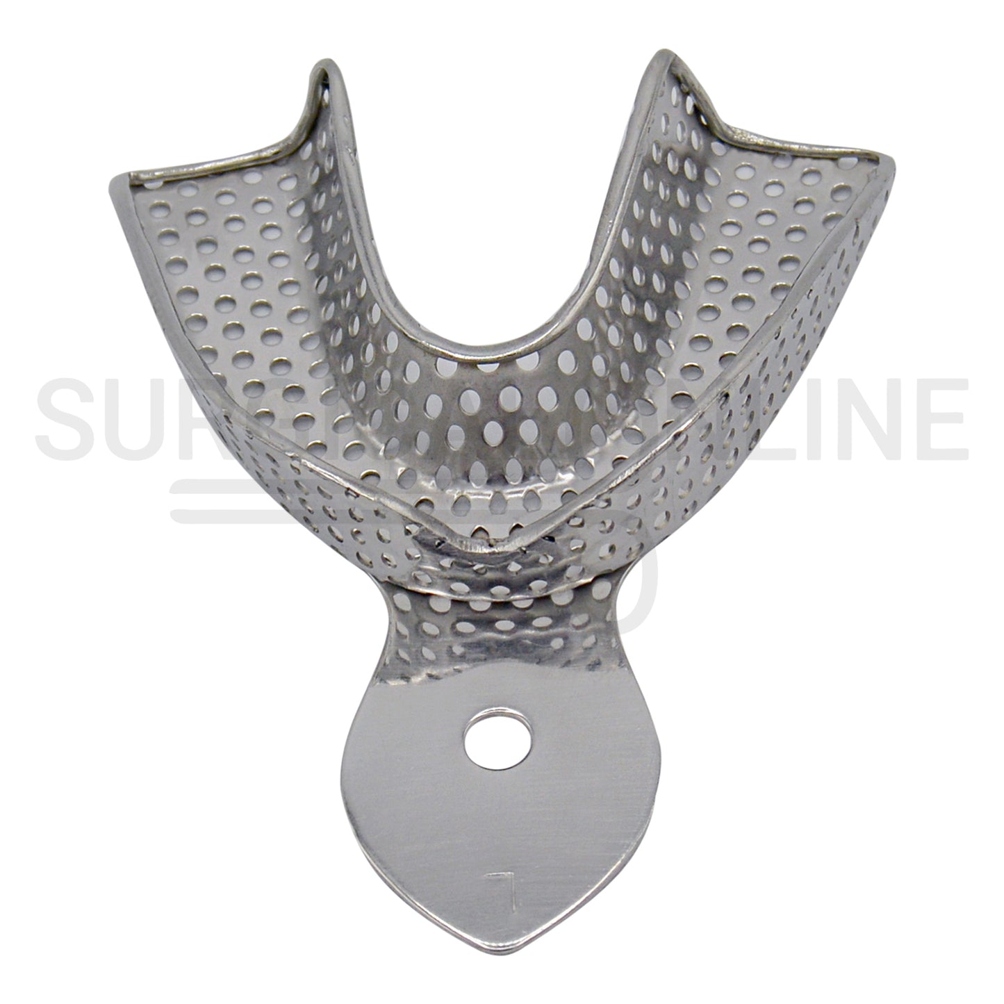 8 Pcs Metal Impression Trays XS, S, M, L Perforated Set 