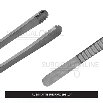 Russian Tissue Forceps 10"