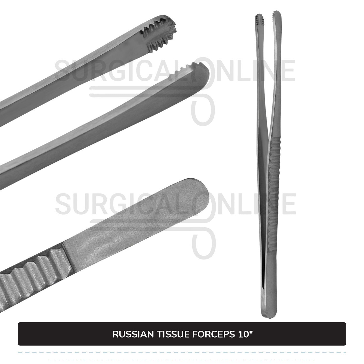 Russian Tissue Forceps 10"