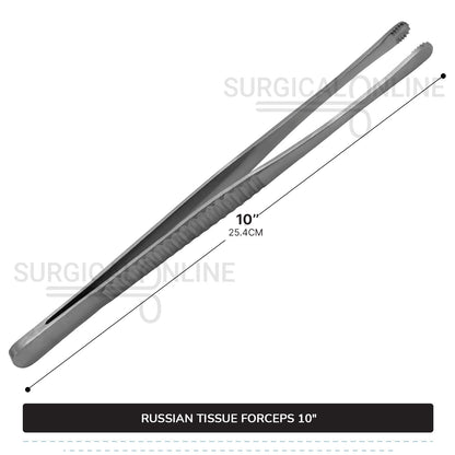 Russian Tissue Forceps 10"