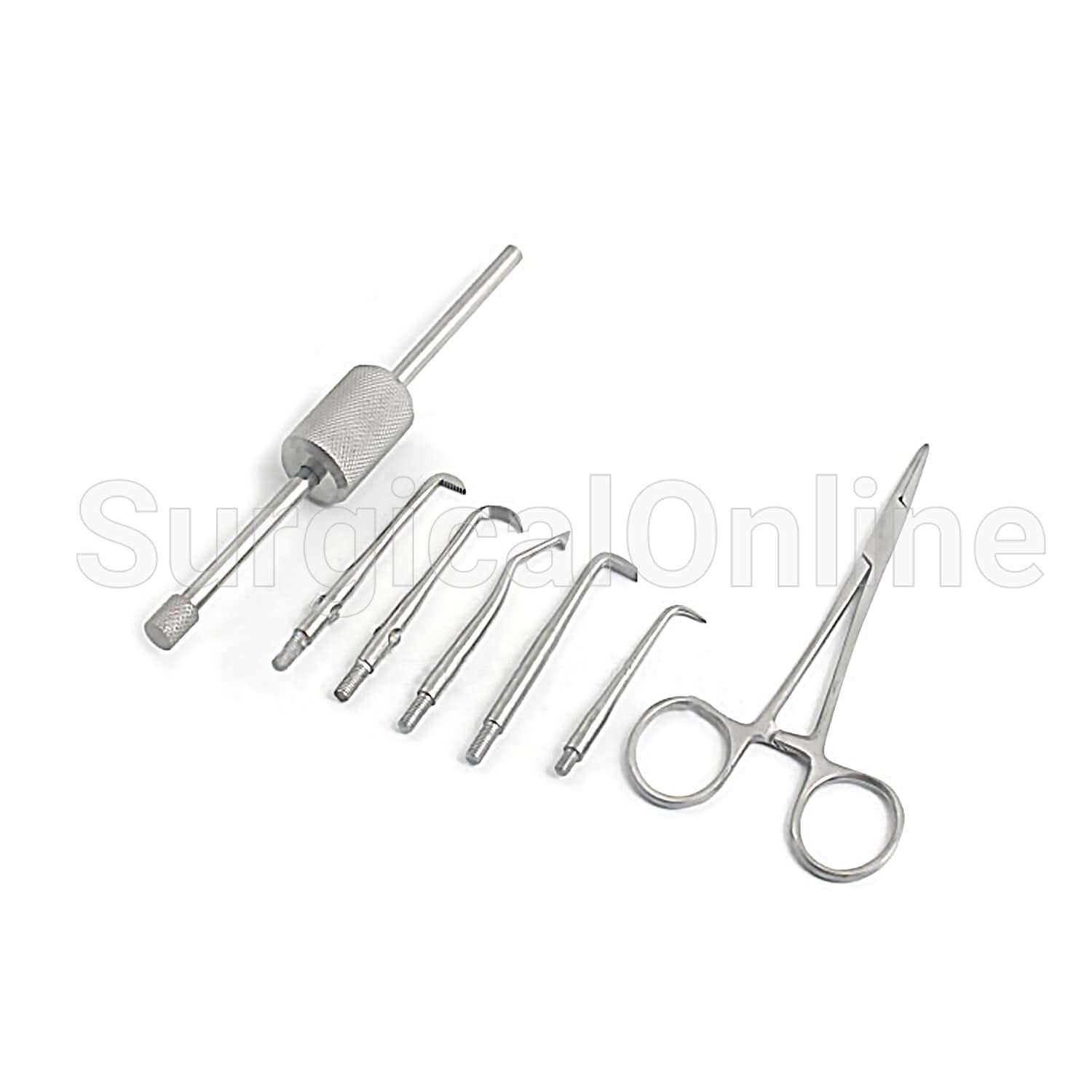 Set Rimuovicorona Morrel A 3 Punti Attaccabile – Strumento Ortodonzia Dentale – Acciaio Inox - Foto 3
