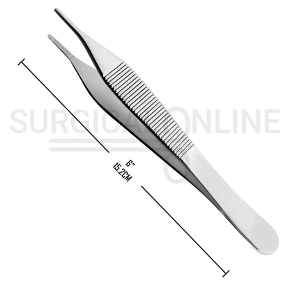 Adson Dressing Forceps Serrated 6"