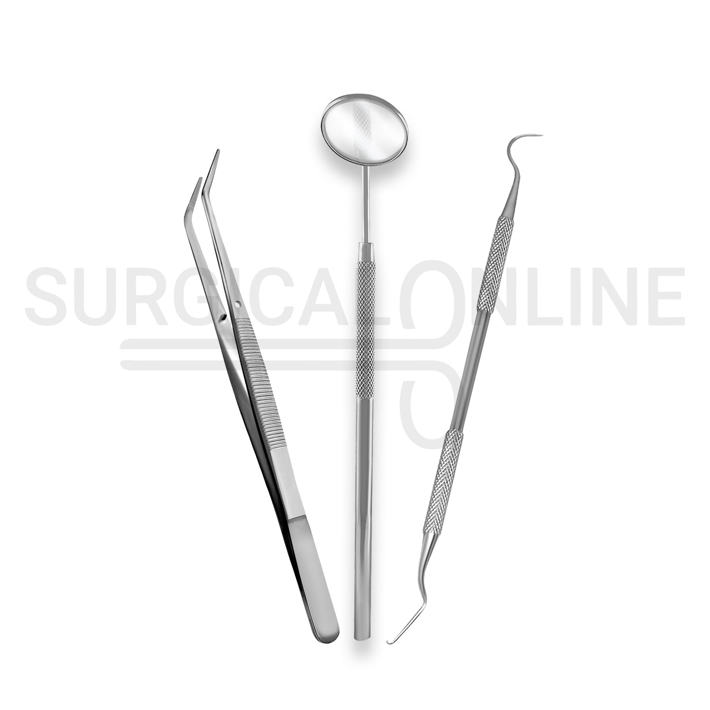 Basic Dental Set with Sterilization Cassette Rack Box Tray