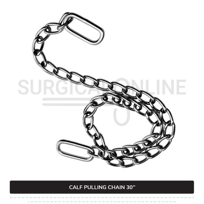 Calf Puller Chain 30" Stainless Steel Cattle Birth Delivery Surgical Veterinary Instruments