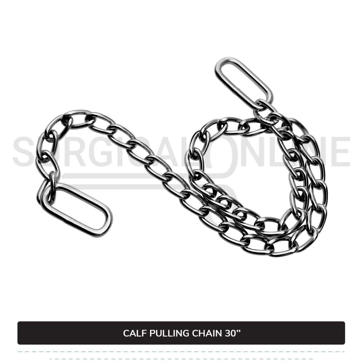 Calf Puller Chain 30" Stainless Steel Cattle Birth Delivery Surgical Veterinary Instruments
