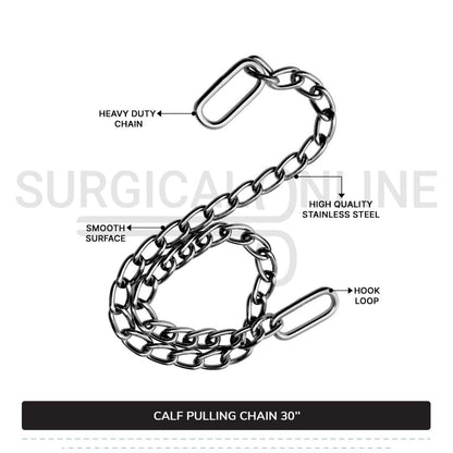 Calf Puller Chain 30" Stainless Steel Cattle Birth Delivery Surgical Veterinary Instruments