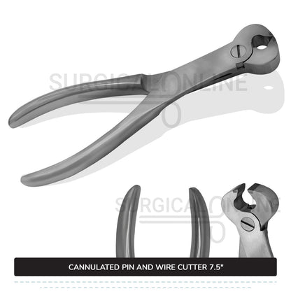 Cannulated Pin and Wire Cutter 7.5''