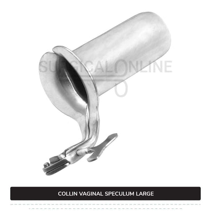 Collin Vaginal Speculum, Large Size 1 5/8" (4.1 cm) X 4 1/2" (11.4 cm)