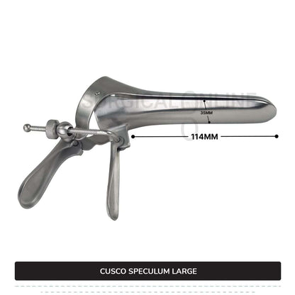 Cusco Vaginal Speculum Large, With Side Screw, 1 3/8" (3.5 cm) X 4 1/2" (11.4 cm)